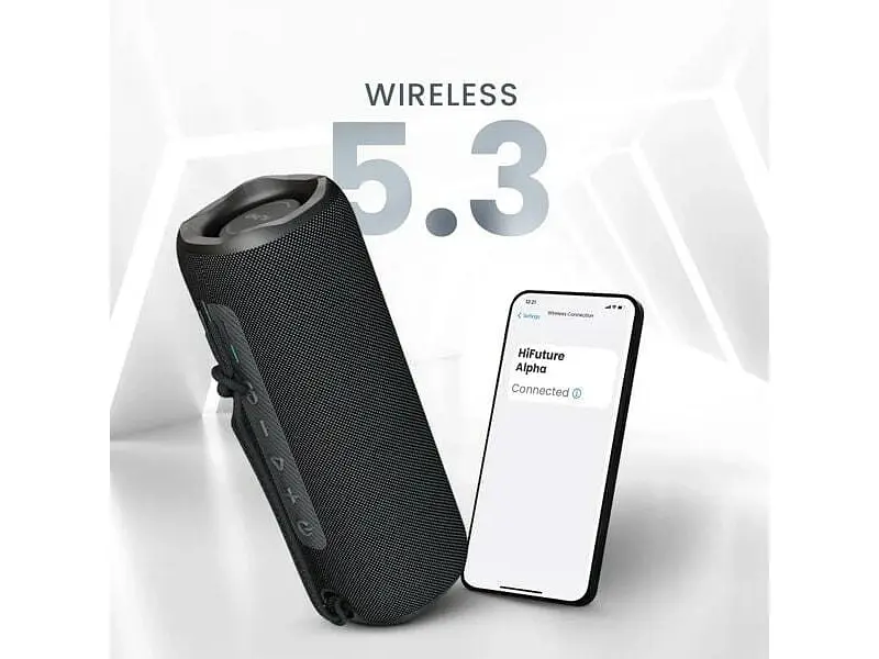 Портативна колонка HiFuture Alpha 20W Black (alpha.black) - фото 2
