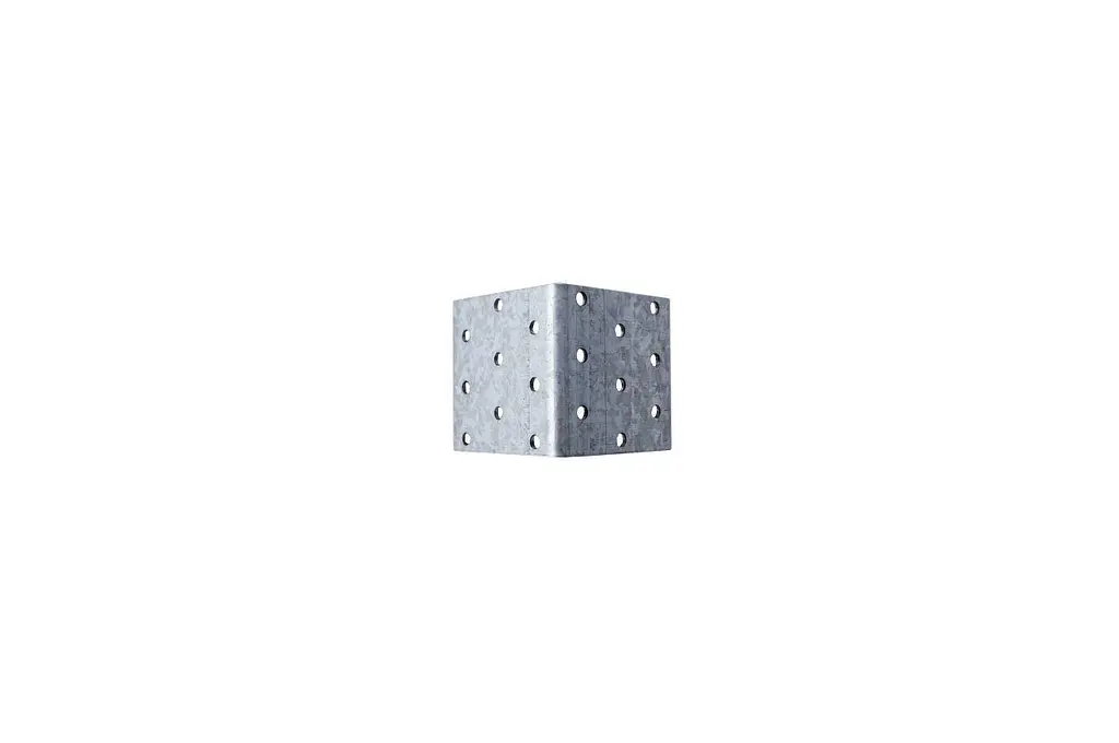 Уголок мебельный перфорированный равносторонний Apro 60 x 60 x 60 x 2 мм (в упаковке 10 шт.) - фото 3