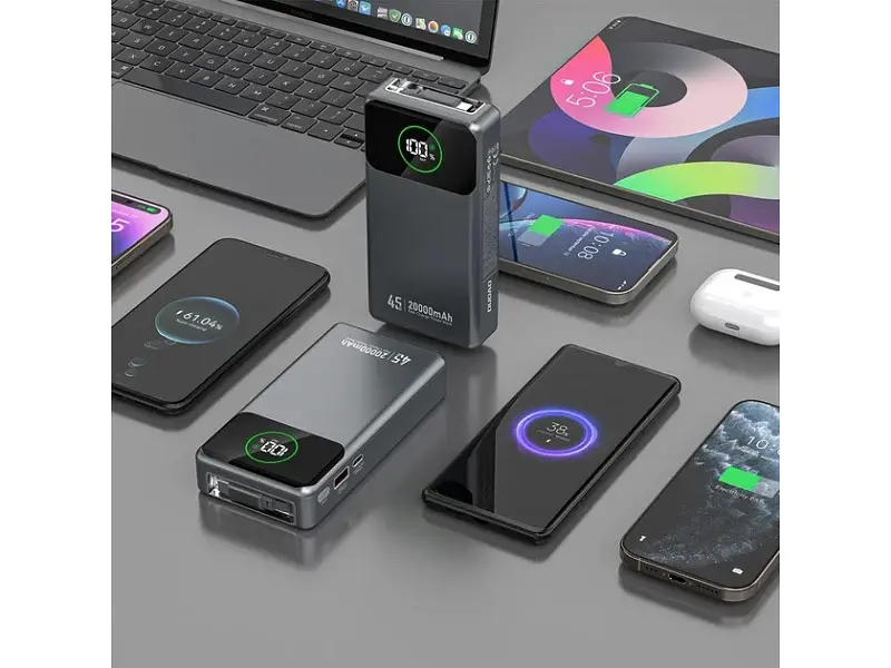 Зовнішній акумулятор (Power Bank) Dudao K31 Pro 20000 mAh 45W Gray (6977196682010) - фото 4