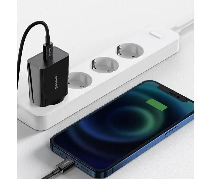 Мережевий зарядний пристрій Baseus Speed Mini PD Charger 20W (CCFS-SN01) Black [67419] - фото 9
