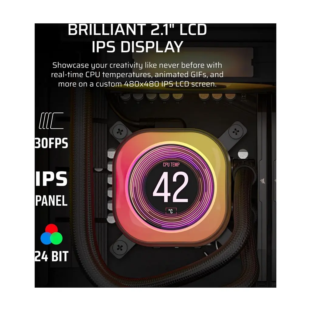 Система рідинного охолодження Corsair iCUE LINK TITAN 360 RX LCD (CW-9061023-WW) - фото 10