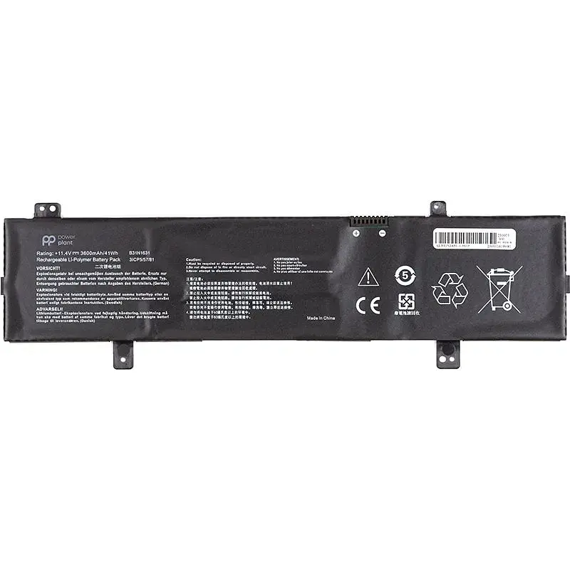 Акумулятор PowerPlant для ноутбуків ASUS VivoBook 15 X505BA (B31N1631) 11.4V 3600mAh (NB431809) - фото 2
