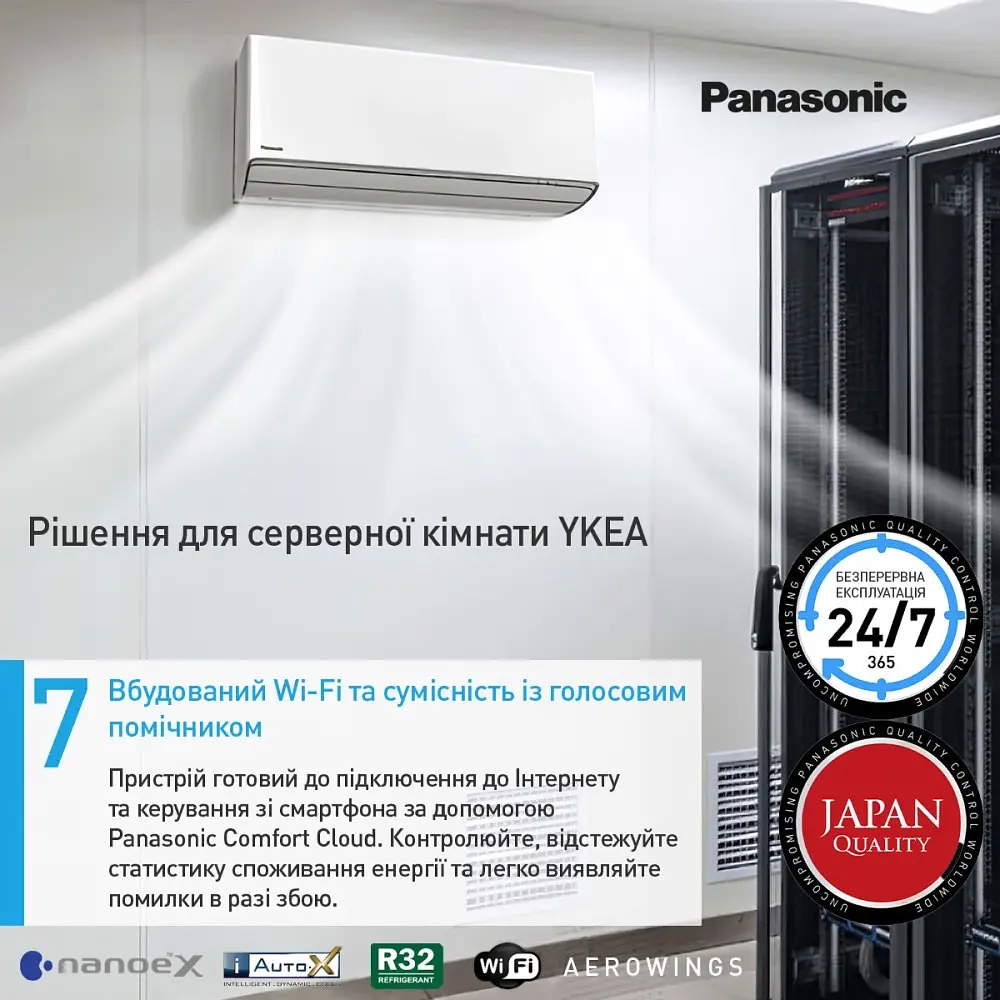 Кондиціонер Panasonic Deluxe Professional for Server Room CS-Z42YKEA/CU-Z42YKEA - фото 14