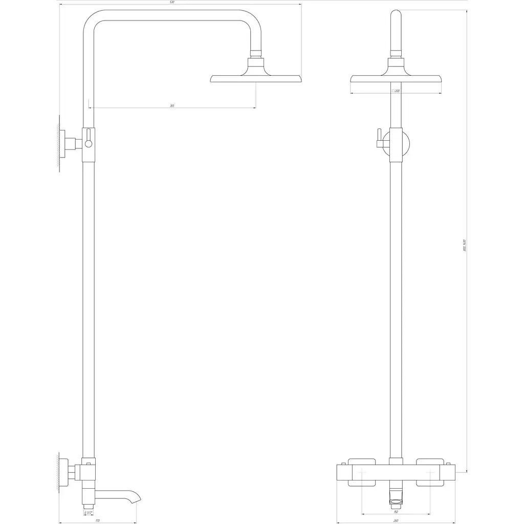 Душова система Globus Lux Laguna GLA-0041T-BB - фото 5