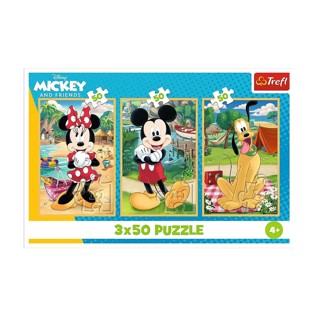 Пазл Trefl Mickey&friends Миша на святі 3 х 50 елементів (5900511348811) - фото 5