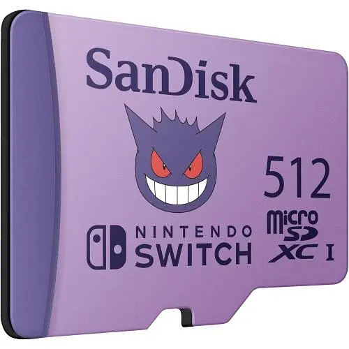 Карта пам'яті SanDisk Micro SD Pokemon Gangar for Nintendo Switch 512 Gb - фото 2