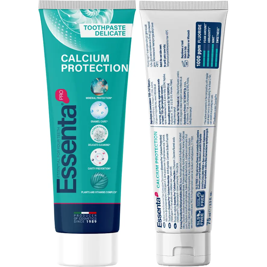 Зубна паста Essenta Pro Calcium protection 75 мл - фото 3