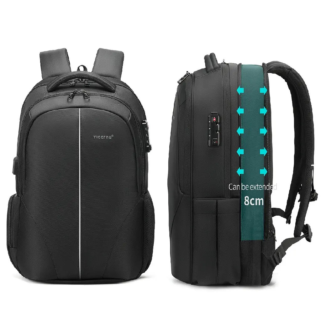 Офісний міський рюкзак Tigernu T-B3105-4A для ноутбука 17" 32л Black (16219) - фото 5