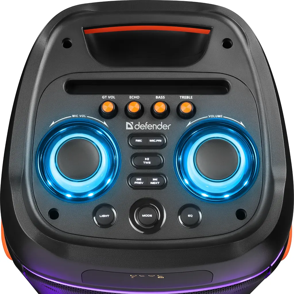 Акустична система 2.0 Defender Boomer 120, 120Вт BT/FM/TF/USB/MIC/LED, чорна - фото 7