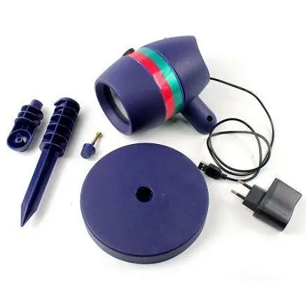 Лазерний зірковий проектор Star Shower Motion Laser Light Projector Новорічний світловий проектор для дому - фото 3