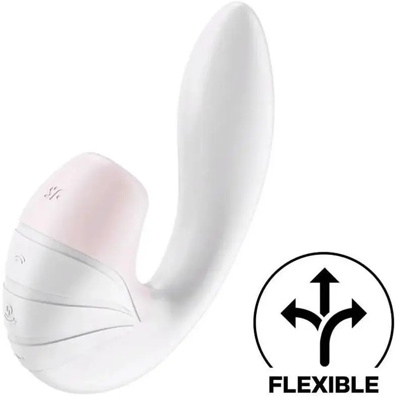 Вакуумний вібратор Satisfyer Supernova 2 положення стовбура Білий - фото 2