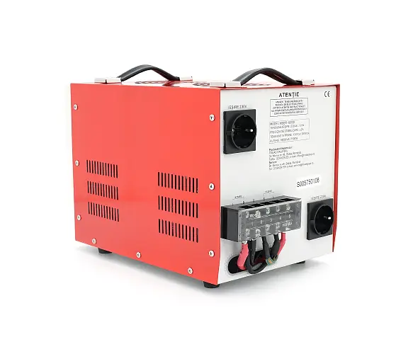 Стабілізатор напруги Conter MSER 10000 VA-V2/7500W однофазний, сервопривід, монтажу підлоги, LED дисплей, DC130-260V, AC230±3%,колодка, 220x335x230mm, 19.1kg - фото 2