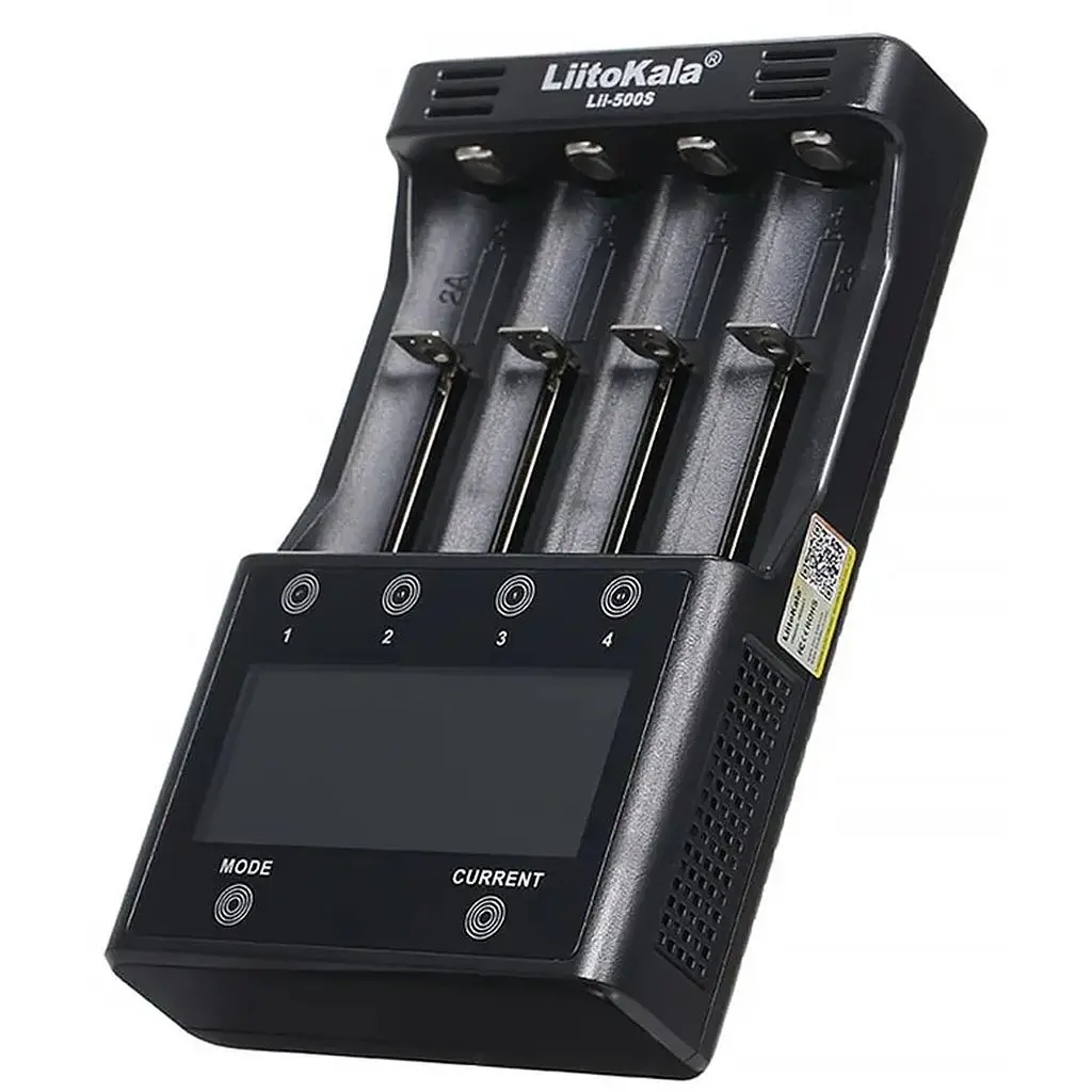 Зарядний пристрій LiitoKala Lii-500S, 4x(Lion/NiMH/NiCd), Power Bank, discharge function, display