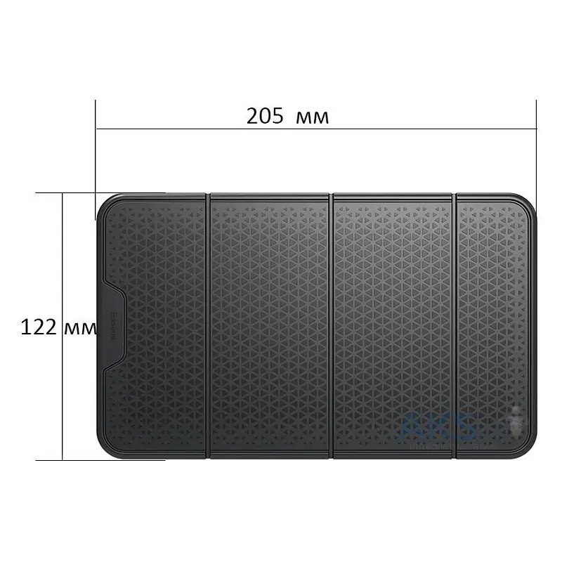 Килимок антиковзкий для телефону Baseus Folding Bracket Antiskid Pad SUWNT-01 (Чорний) - фото 7