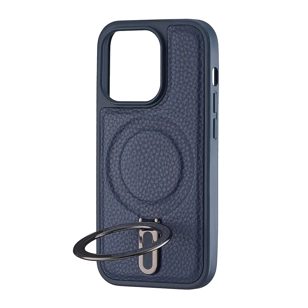 Чохол Jinduka Leather Ringo iPhone 14 Pro Blue - фото 4