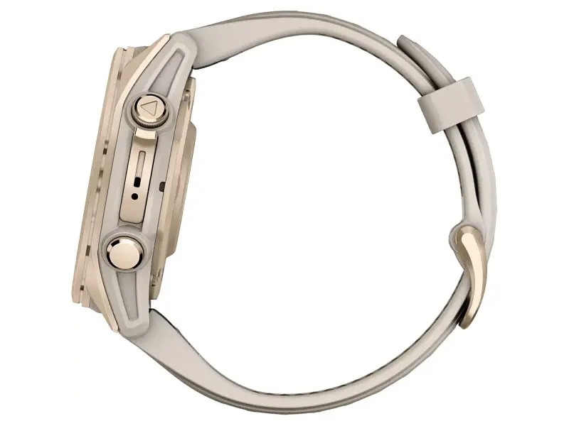 Спортивний годинник Garmin Fenix 8 43mm AMOLED Sapphire Soft Gold w. Fog Gray/Dark Sandstone S. Band (010-02903-10/11) - фото 4