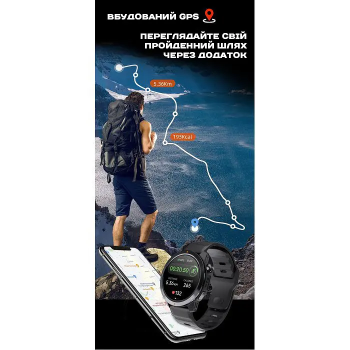 Годинник North Edge XTrek PRO 5Bar з компасом - фото 6