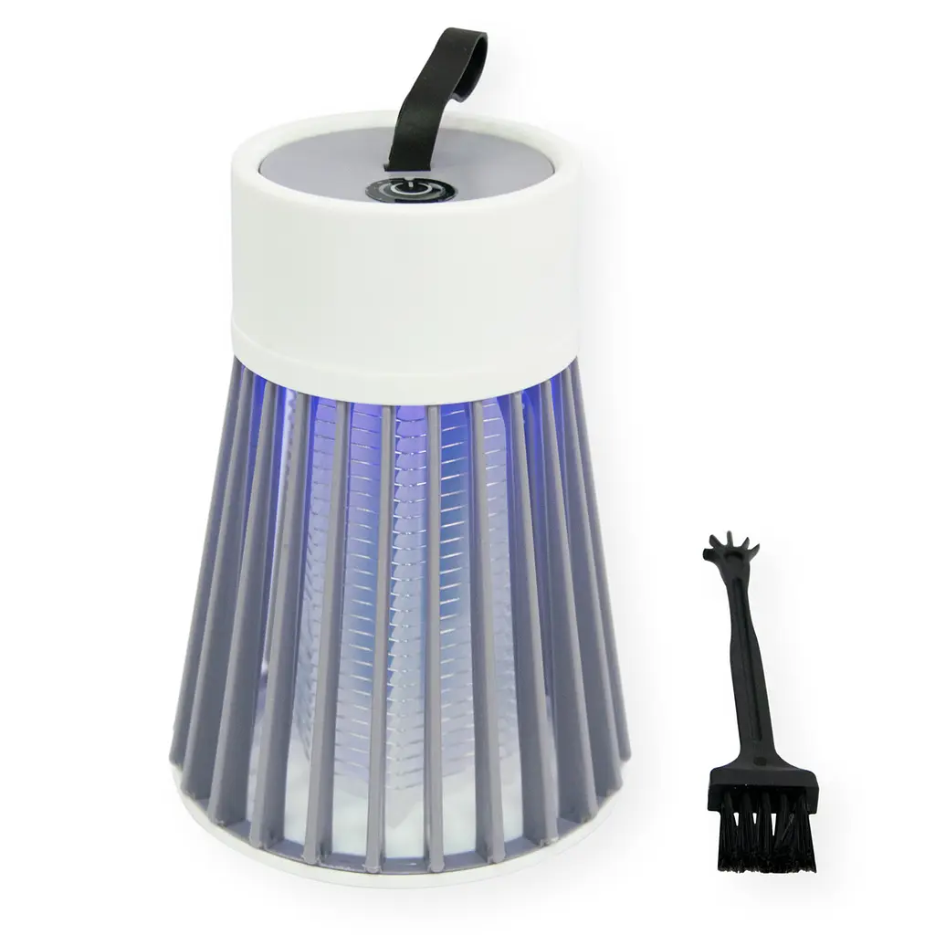 Лампа від комарів Mosquito Killing Lamp YG-002, сіра, 5 Вт, світильник з акумулятором - фото 7