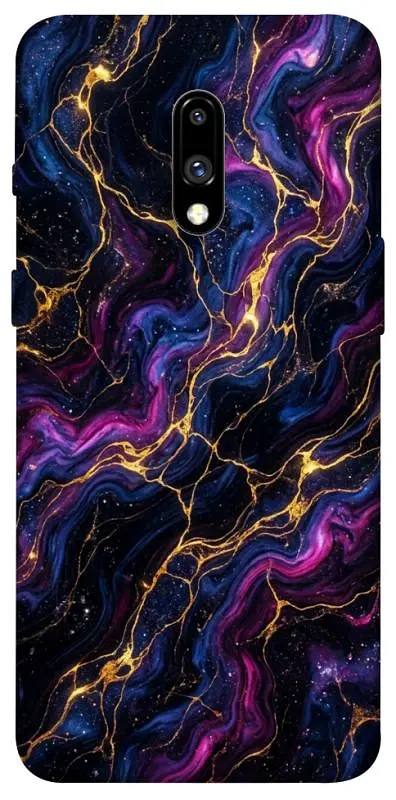 TPU чехол Demsky Purple space marble для OnePlus 7