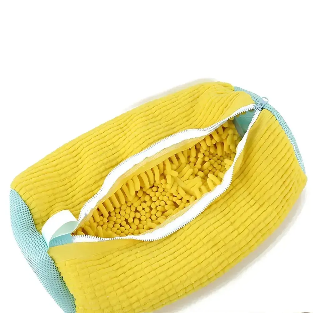Мішок для прання взуття Shoes Bag Жовтий — чохол/сумка для прання кросівок у пральній машині - фото 3
