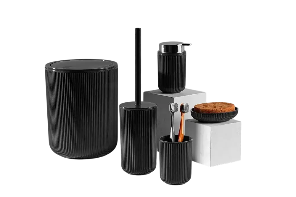 Склянка для зубних щіток Idea Home AYS1DK Black (7077848) - фото 3