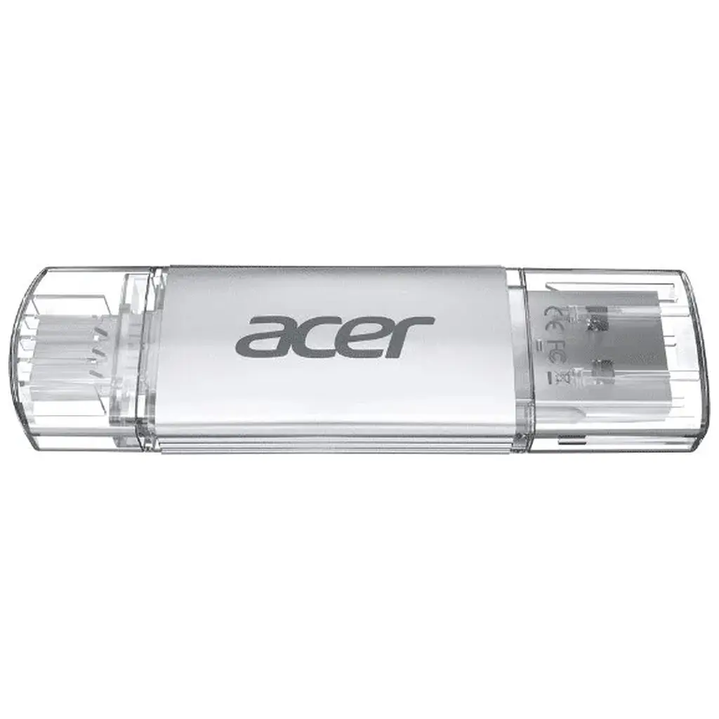 USB флеш накопичувач Acer 32GB UP300 Silver USB 3.2/Type-C (BL.9BWWA.588) - фото 3