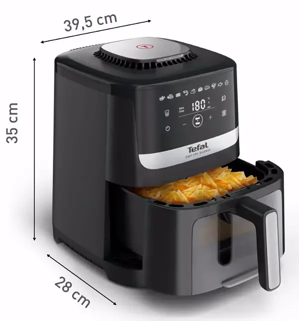 Мультипечь Tefal Easy Fry Silence Vision XL EY5568E0 Черный UA - фото 2