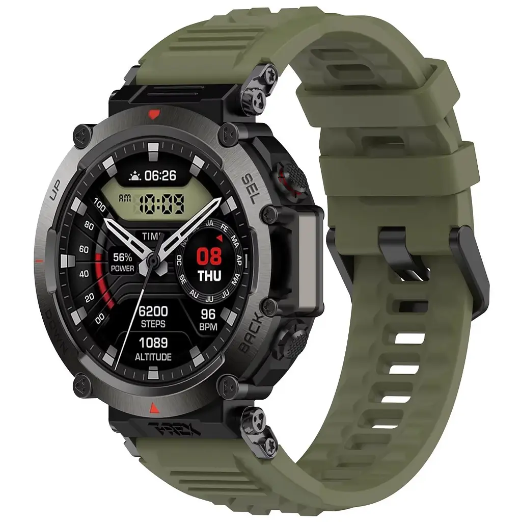Силіконовий ремінець Primolux для смарт-годинника Amazfit T-Rex Ultra (A2142) Army Green - фото 3