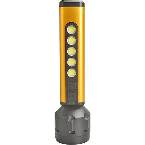 Ручний акумуляторний ліхтар Gold Silver GS-220 9343, 5 Вт, золотистий