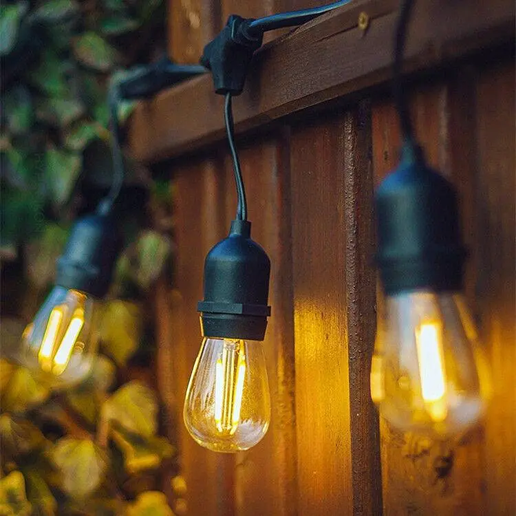 Уличная LED-гирлянда Vintage Edison 10 ламп E27, длина 7,5 м, для двора и террасы, водонепроницаемая декорация - фото 2