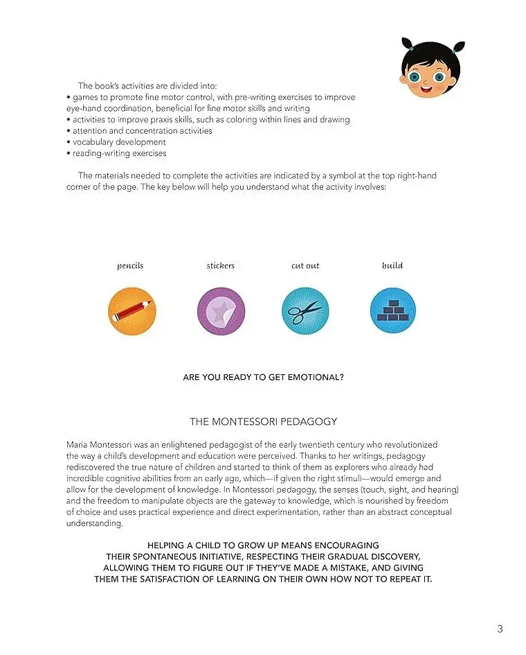 My First Book of Feelings: Montessori Activity Book - фото 4
