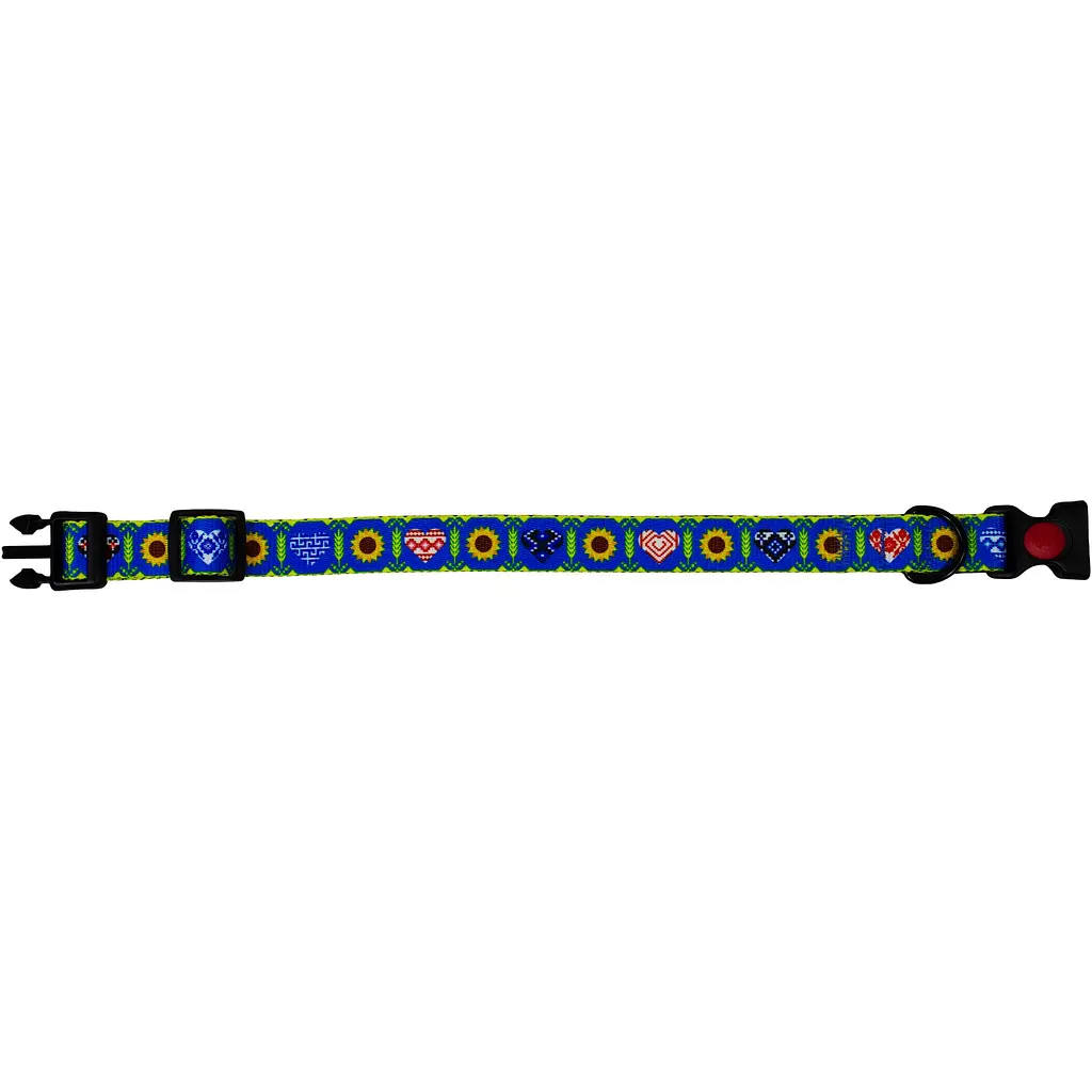 Ошейник для собак Lucky Pet Символика капроновый 35-45х2.5 см - фото 2