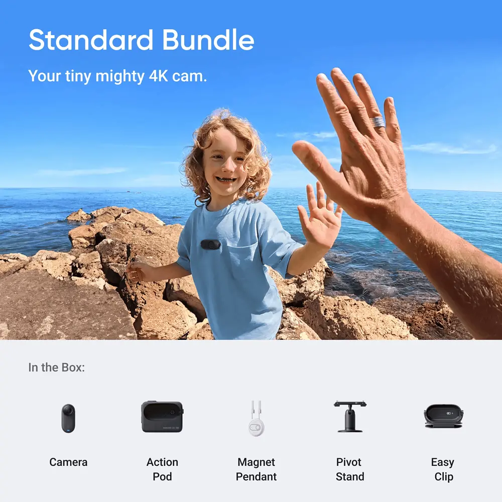 Екшн-камера Insta360 GO 3S Standard Edition Midnight Black 128 GB - фото 8