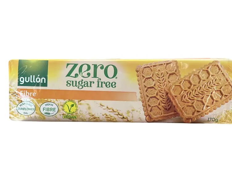 Печиво Gullon Diet Nature Zero Fibre без цукру 170 г (8410376009392)