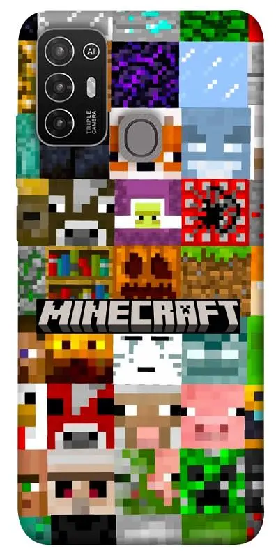 Чохол Demsky Minecraft collage для ZTE Blade A52