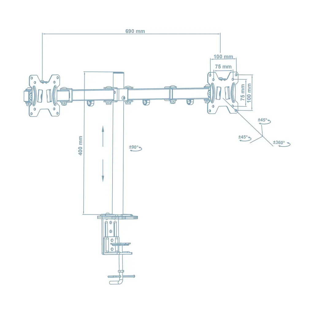 Кронштейн Walfix DM-400B - фото 2