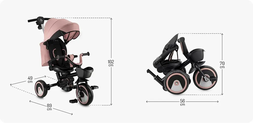 Триколісний велосипед MoMi Ivi Pink (ROTR00019) - фото 9