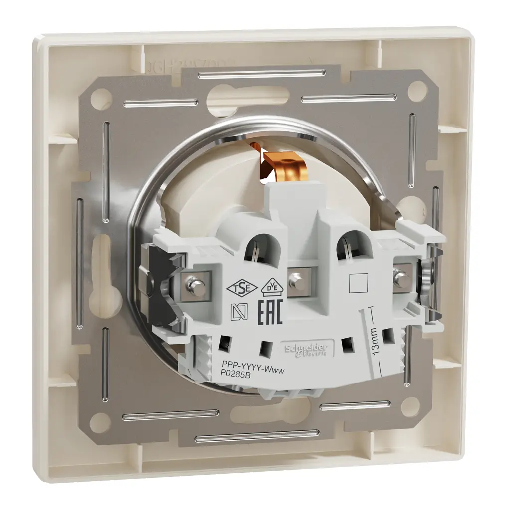 Розетка Schneider Electric ASFORA со штор. крем (EPH2900223) - фото 7