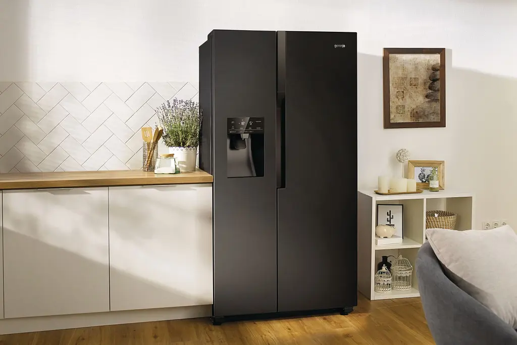 Холодильник Gorenje SBS 179x68x91см 2 двери Х- 368 л М- 167 л A++ NF Plus Инвертор диспенсер дисплей черный (NRS9EVB) - фото 7