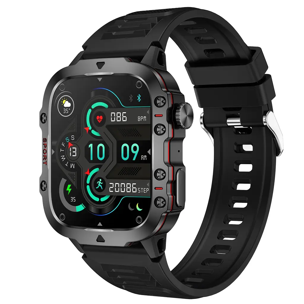Смарт-годинник Smart Expert Nano Rubber 2 ремінці Чорний (3204) - фото 2