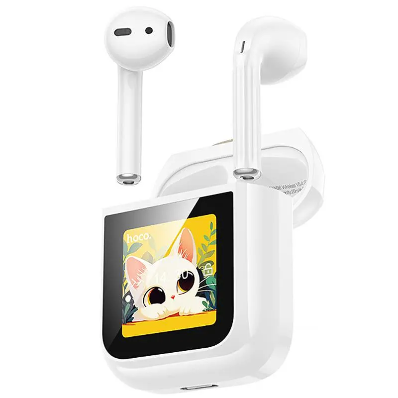 Бездротові TWS навушники Hoco EW86 Cat White - фото 4