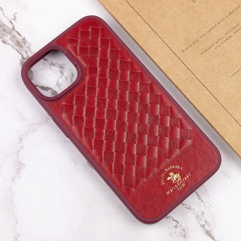 Шкіряний чохол Polo Santa Barbara для Apple iPhone 15 Plus (6.7) Red - фото 5