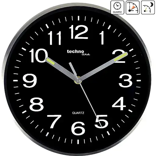 Годинник настінний Technoline WT7620 Black/Silver (WT7620) - фото 2