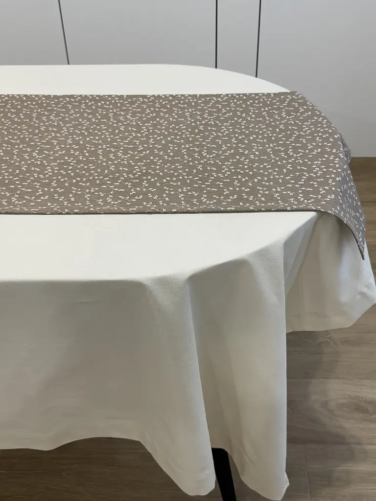 Ранер доріжка Ecotton DUCK 45x170 см для обіднього столу водовідштовхувальна кремовий (V 10/ Khave) (25008) - фото 2