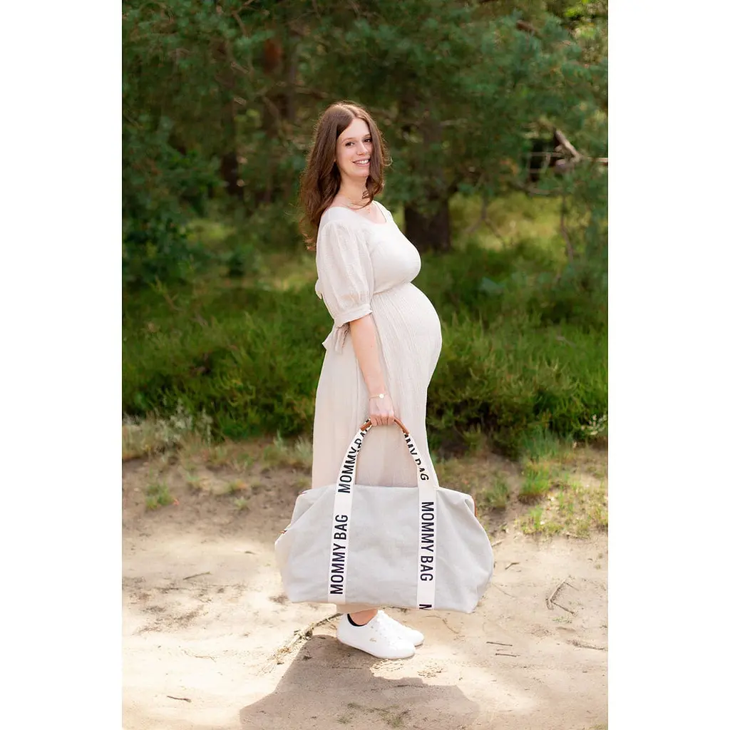 Сумка Childhome Mommy bag Signature - Canvas White, біла (CWMBBSCOW) - фото 28