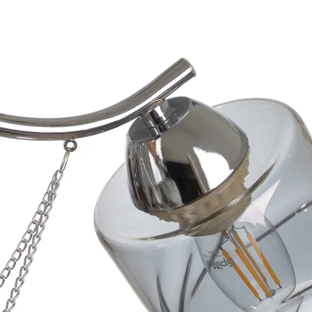 Люстра потолочная Brille в спальню E27 60W CH (LK-658C/3) - фото 5