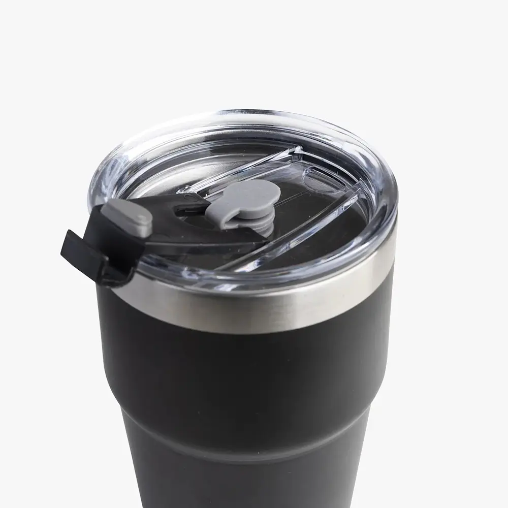 Пляшка-стакан для води Smart Shake Bohtal Insulated Travel Mug 600 мл чорний - фото 3