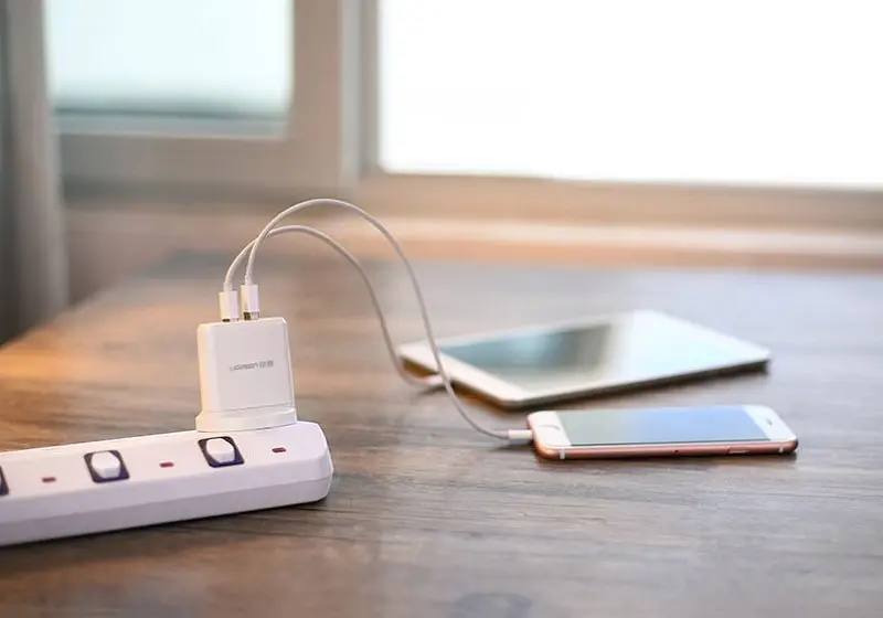 Мережевий зарядний пристрій Ugreen CD104 Dual USB Wall Charger 3.4A White (20384) [99250] - фото 4