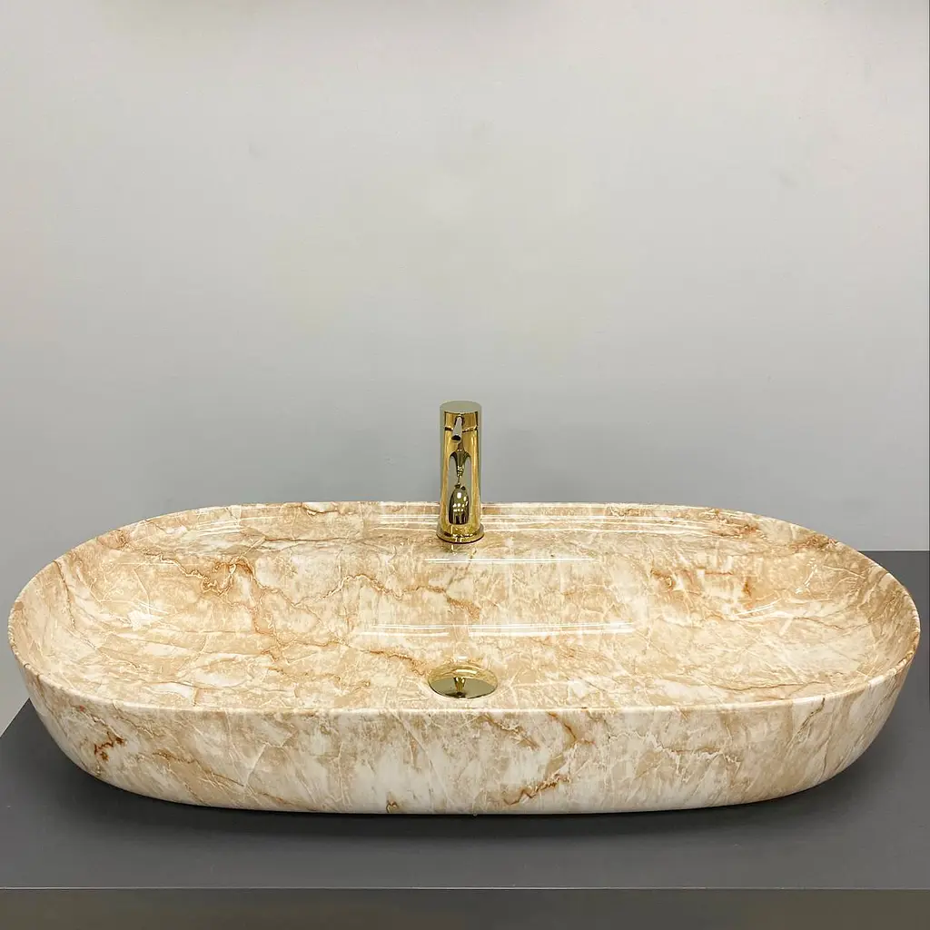 Умивальник VBI Terni M travertine накладний VBI-011804 - фото 3