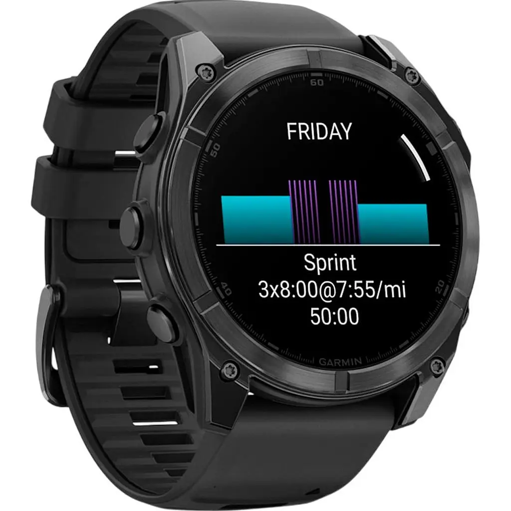 Смарт-годинник Garmin Fenix 8 AMOLED 51mm Slate Gray with Black Silicone Band (010-02905-00) [115050] - фото 3
